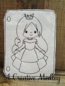 Coloring Page Shoe Princess