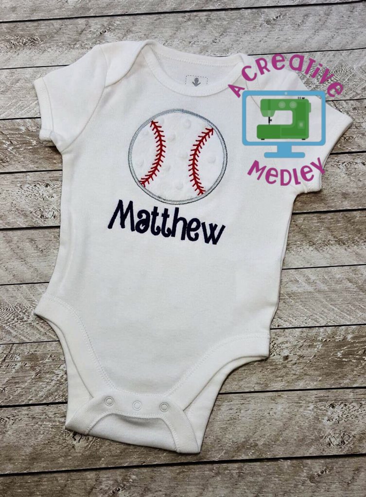 Baseball Applique and Softie Set – A Creative Medley